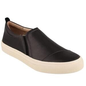 Taos Size 8 Twin Gore Lux Walking Shoes Slip On Leather Sneakers Black Casual